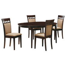 Load image into Gallery viewer, Gabriel 5-piece Extension Leaf Dining Table Set Cappuccino