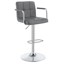 Load image into Gallery viewer, Palomar Adjustable Height Bar Stool Grey and Chrome