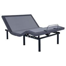 Load image into Gallery viewer, Negan Eastern King, E.King, Queen, & Twin XL Adjustable Bed Base Grey and Black