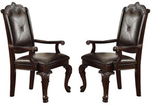 Load image into Gallery viewer, Crown Mark Kiera Dining Arm Chair in Warm Brown (Set of 2) image