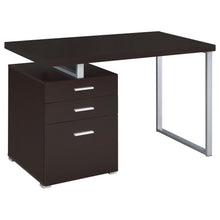 Load image into Gallery viewer, Brennan 3-drawer Office Desk Cappuccino