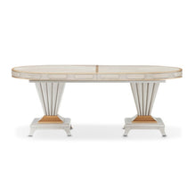 Load image into Gallery viewer, AICO Furniture St. Charles Double Pedestal Dining Table in Dove Gray
