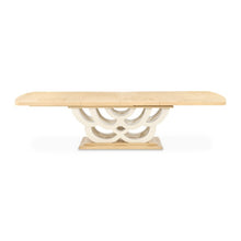 Load image into Gallery viewer, AICO Furniture Camellia Field Rectangular Pedestal Dining Table in Caramel