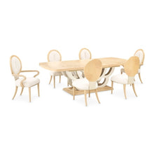 Load image into Gallery viewer, AICO Furniture Camellia Field Rectangular Pedestal Dining Table in Caramel