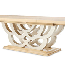 Load image into Gallery viewer, AICO Furniture Camellia Field Rectangular Pedestal Dining Table in Caramel