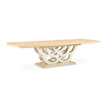 Load image into Gallery viewer, AICO Furniture Camellia Field Rectangular Pedestal Dining Table in Caramel