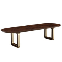 Load image into Gallery viewer, AICO Furniture Houston Oval Dining Table in Walnut image