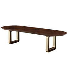 Load image into Gallery viewer, AICO Furniture Houston Oval Dining Table in Walnut