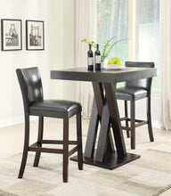 Load image into Gallery viewer, Alberton Upholstered Bar Stools Black and Cappuccino (Set of 2)