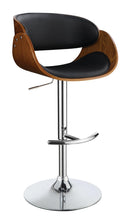 Load image into Gallery viewer, Dana Adjustable Bar Stool Black and Chrome