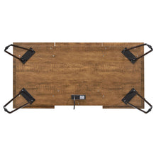 Load image into Gallery viewer, Sheeran Writing Desk with 4 Hidden Storages Rustic Amber