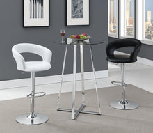 Load image into Gallery viewer, Barraza 29" Adjustable Height Bar Stool Black and Chrome