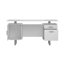 Load image into Gallery viewer, Lawtey Floating Top Office Desk White Gloss