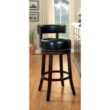 Load image into Gallery viewer, SHIRLEY Dark Oak/Black 24" Bar Stool