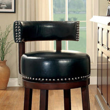 Load image into Gallery viewer, SHIRLEY Dark Oak/Black 24" Bar Stool