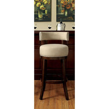 Load image into Gallery viewer, LYNSEY Dark Oak/Beige 24" Bar Stool