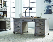 Load image into Gallery viewer, Magnussen Lancaster Executive Desk in Dove Tail Grey