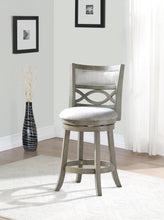 Load image into Gallery viewer, MANCHESTER 24" COUNTER STOOL-ANT GRAY W/FABRIC SEAT