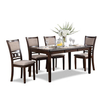 Load image into Gallery viewer, GIA 60" DINING TABLE+CHAIRS (5 PCS/CTN) -CHERRY