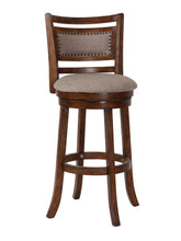 Load image into Gallery viewer, ABERDEEN 29" BAR STOOL-DK BROWN W/FABRIC SEAT