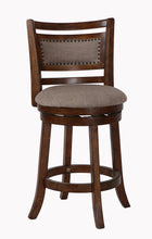 Load image into Gallery viewer, ABERDEEN 24" COUNTER STOOL-DK BROWN W/FABRIC SEAT