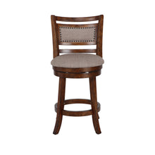 Load image into Gallery viewer, ABERDEEN 24" COUNTER STOOL-DK BROWN W/FABRIC SEAT
