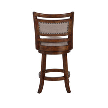 Load image into Gallery viewer, ABERDEEN 24" COUNTER STOOL-DK BROWN W/FABRIC SEAT