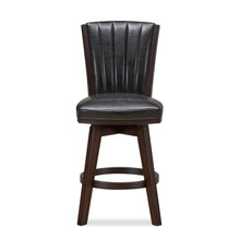 Load image into Gallery viewer, ASTIN 24" SWIVEL COUNTER STOOL-BLACK/CHERRY