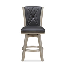 Load image into Gallery viewer, BERKELY 24" SWIVEL COUNTER STOOL-BLK/PLATINUM