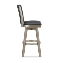 Load image into Gallery viewer, BERKELY 30" SWIVEL BAR STOOL-BLACK/PLATINUM
