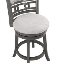Load image into Gallery viewer, GIA 24" SWIVEL COUNTER STOOL-GRAY W/GRAY FABRIC SEAT