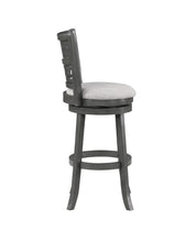 Load image into Gallery viewer, GIA 29" SWIVEL BARSTOOL-GRAY W/GRAY FABRIC SEAT