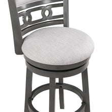Load image into Gallery viewer, GIA 29" SWIVEL BARSTOOL-GRAY W/GRAY FABRIC SEAT
