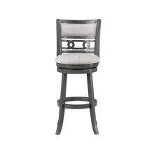 Load image into Gallery viewer, GIA 29" SWIVEL BARSTOOL-GRAY W/GRAY FABRIC SEAT