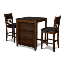 Load image into Gallery viewer, GIA 30" COUNTER TABLE W/2 CHAIRS & STG SHELF-BROWN