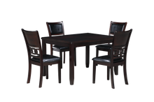 Load image into Gallery viewer, GIA 5PC 48" RECT. DINING TABLE & 4 CHAIRS-EBONY