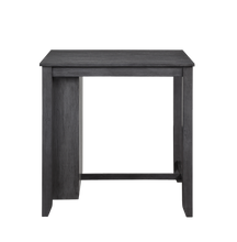 Load image into Gallery viewer, HESTON 36" STORAGE COUNTER TABLE SET W/2 CHAIRS-GRAY