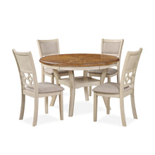 Load image into Gallery viewer, MITCHELL 5 PC DINING SET-TWO TONE BISQUE/BROWN