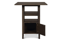 Load image into Gallery viewer, DERBY COUNTER TABLE & 4 STOOLS (SET) - CHOCOLATE