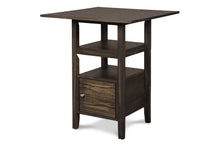 Load image into Gallery viewer, DERBY COUNTER TABLE & 4 STOOLS (SET) - CHOCOLATE