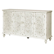 Load image into Gallery viewer, Pulaski Ornate Four Door White Credenza