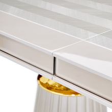Load image into Gallery viewer, AICO Furniture Carmela Rectangular Dining Table in Shimmer Ivory