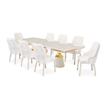 Load image into Gallery viewer, AICO Furniture Carmela Rectangular Dining Table in Shimmer Ivory