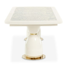 Load image into Gallery viewer, AICO Furniture Lisbon Double Pedestal Dining Table in Silken Matte Cream