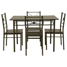 Load image into Gallery viewer, Anna 5-piece Rectangular Dining Set Dark Bronze
