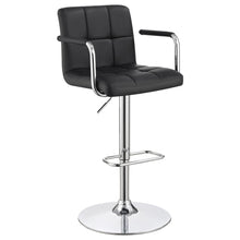 Load image into Gallery viewer, Palomar Adjustable Height Bar Stool Black and Chrome
