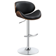 Load image into Gallery viewer, Harris Adjustable Bar Stool Black and Chrome
