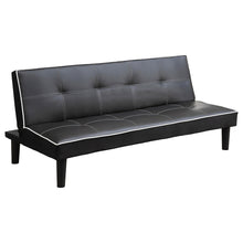 Load image into Gallery viewer, Katrina Tufted Upholstered Sofa Bed Black
