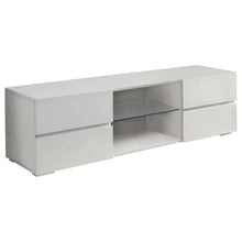 Load image into Gallery viewer, Galvin 4-drawer TV Console Glossy White
