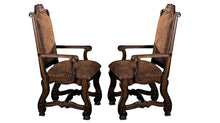 Load image into Gallery viewer, Crown Mark Neo Renaissance Dining Arm Chair in Warm Brown (Set of 2) image
